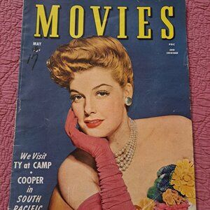 Vintage 1944 Movies magazine, Ann Sheridan on cover.